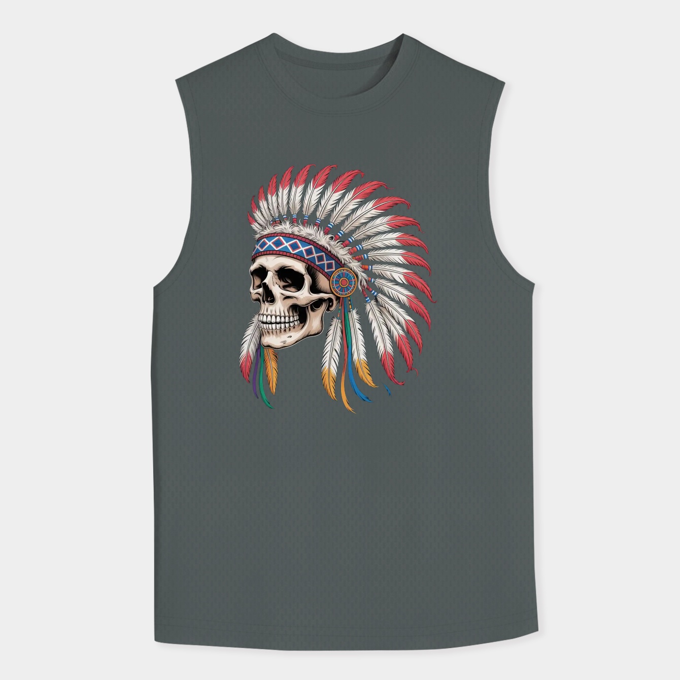 Spring 90 Skull Men's Big & Tall Tank Top