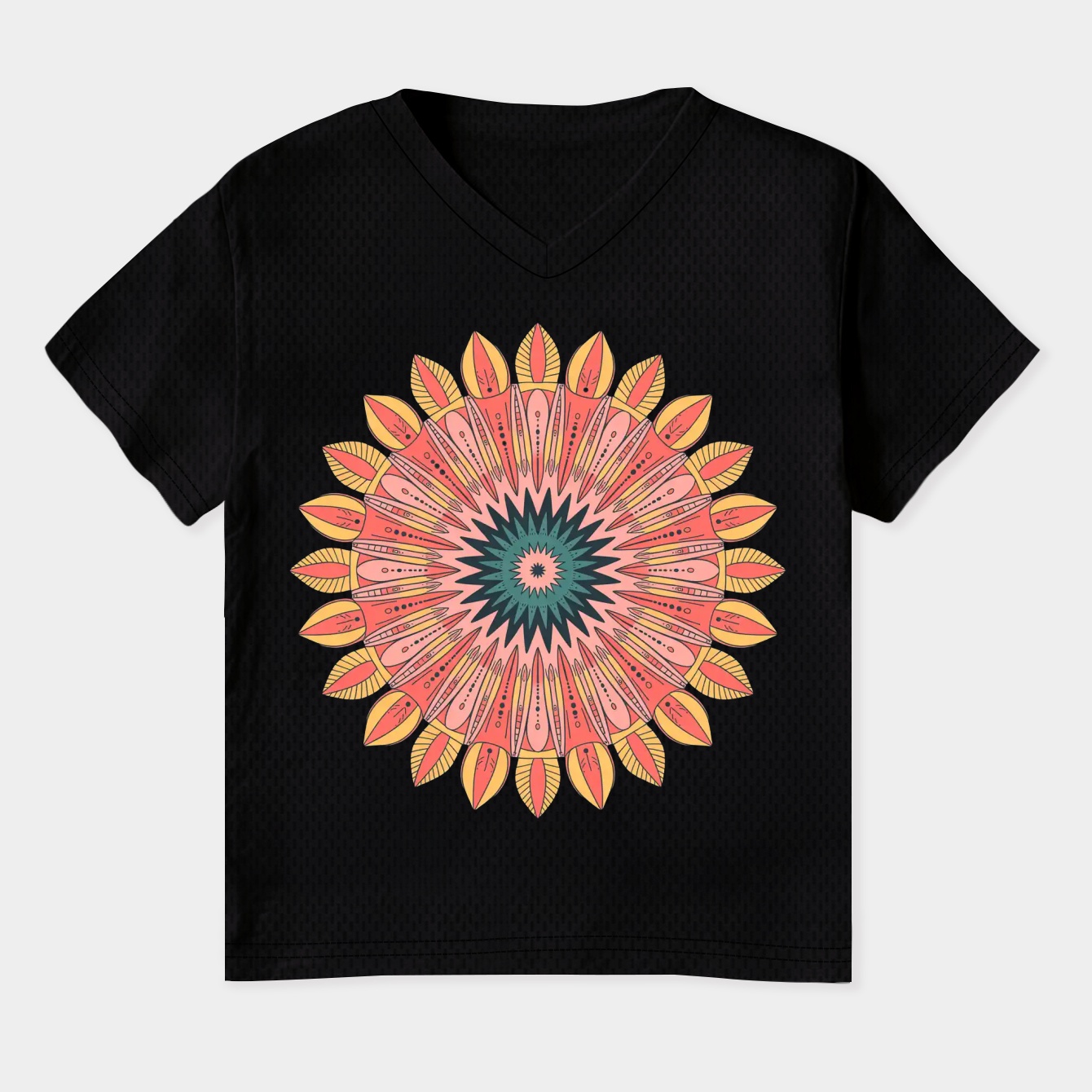sublime radiant mandala bloom Women's Plus Size V-Neck T-Shirt