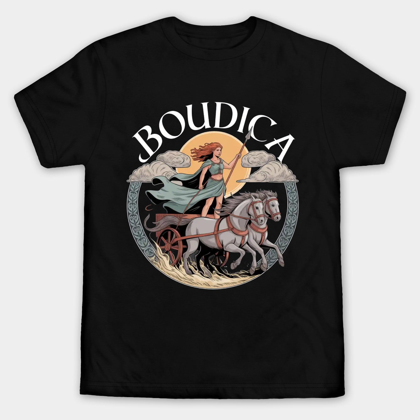Boudicca Boudica boadicea Warrior Queen Celtic Iceni Men's Big & Tall T-shirt