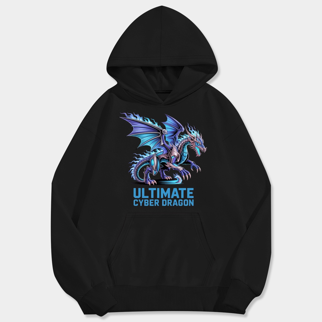 Ultimate Cyber Dragon Men's Big & Tall Hoodie