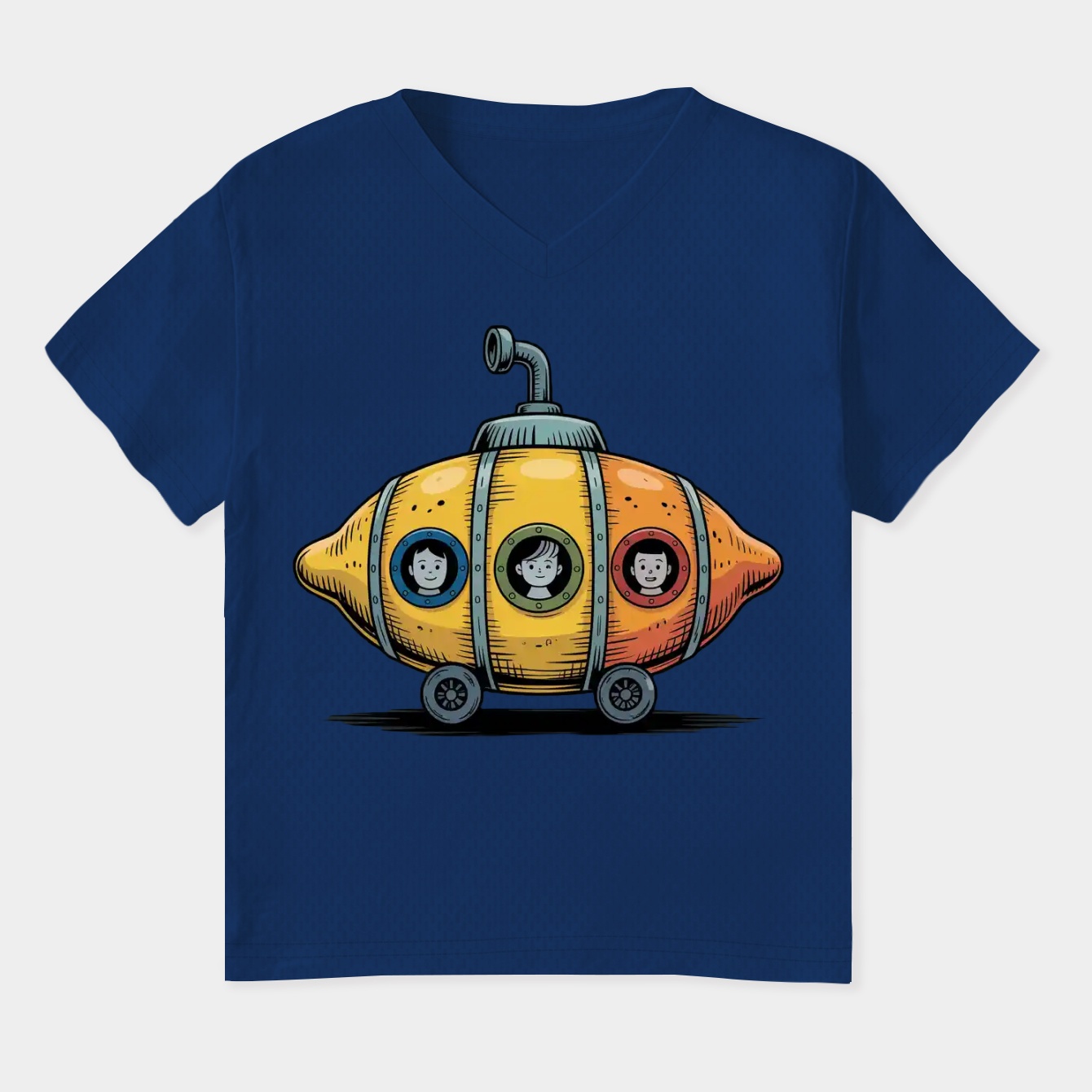 Impervious Lemon Women's Plus Size V-Neck T-Shirt