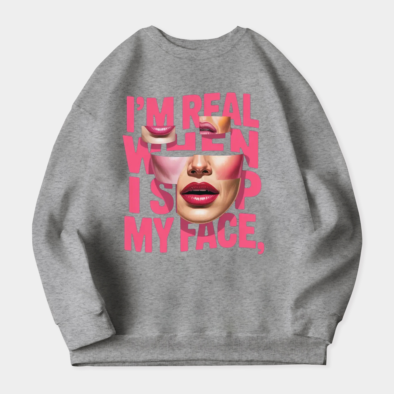 FACE SHOPPING Women's Plus Size Sweatshirt