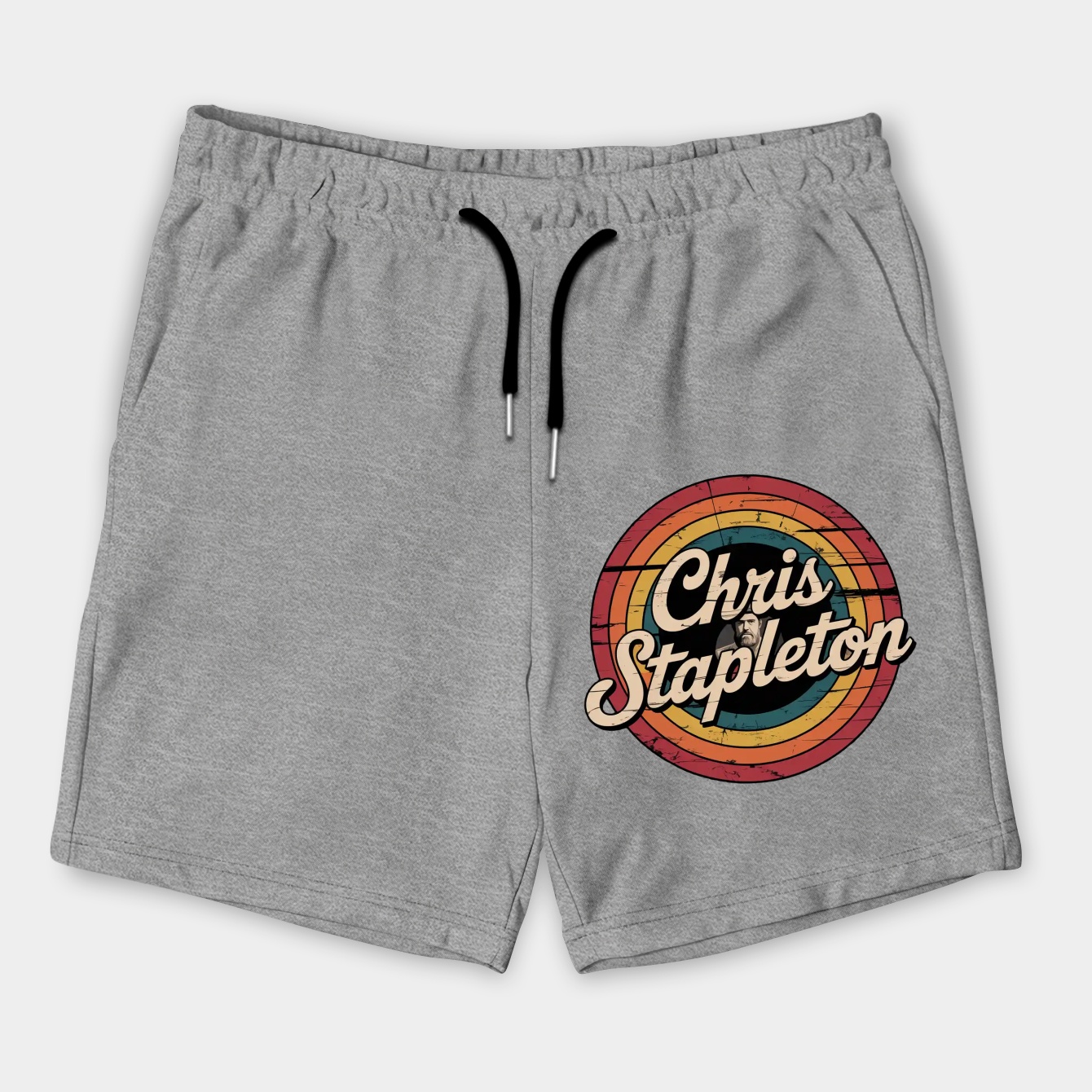 Chris Stapleton Retro Circle Design Men's Shorts
