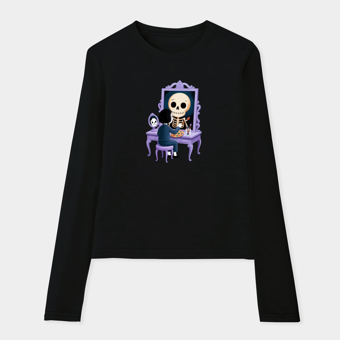 Time Lapse Selfie Women's Soft Long Sleeve T-Shirt