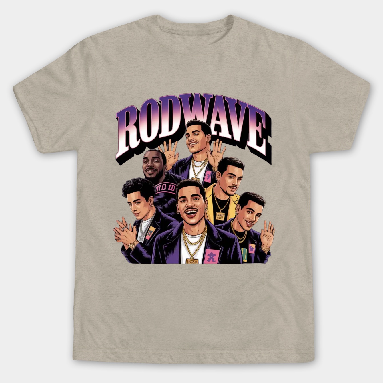 Retro Rod Wave Men's Big & Tall T-shirt