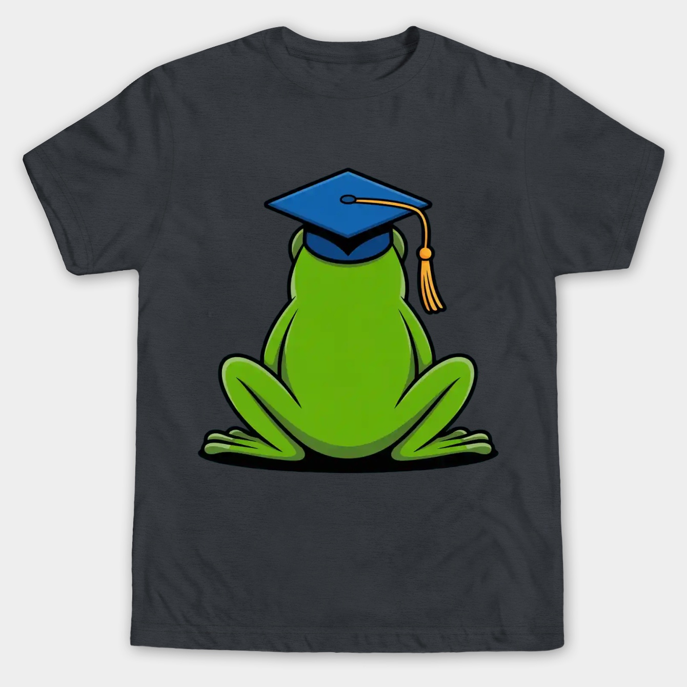 Frog Graduate Butt View Men's Big & Tall T-shirt