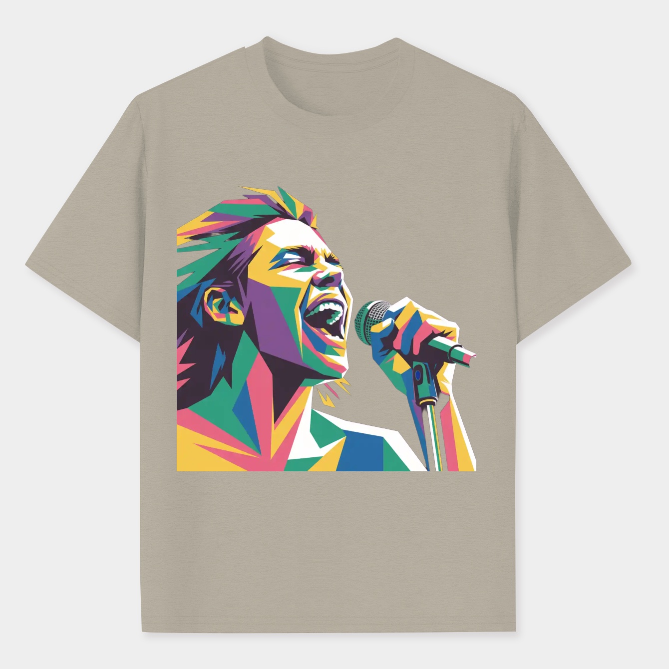 American Rapper Pop Art Style