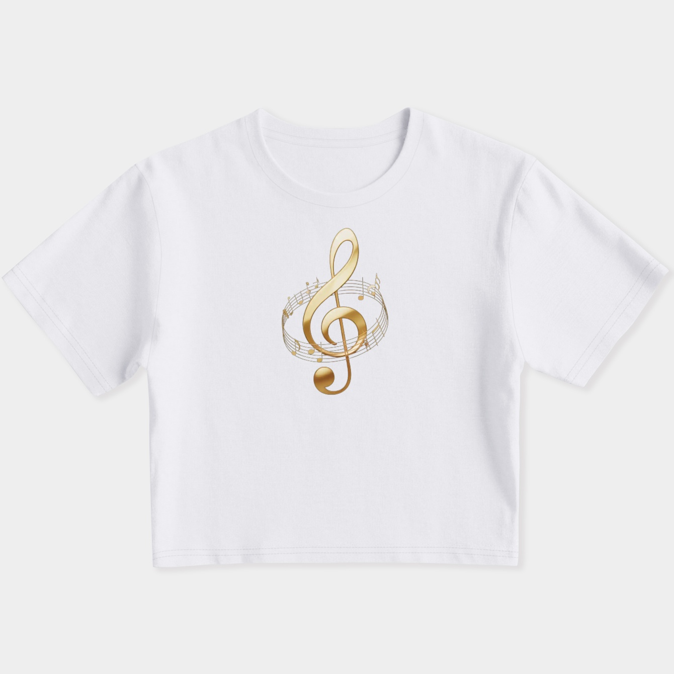 music notes Women's Slim Fit Baby Tee