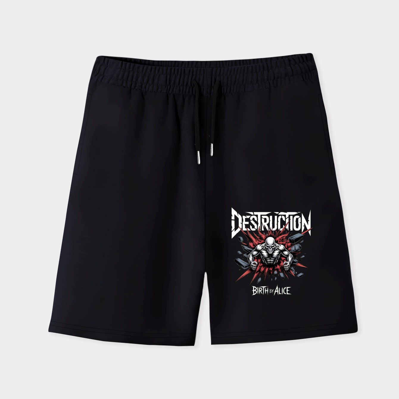 Invincible Force Destruction Men's Quick-Dry Athletic Shorts