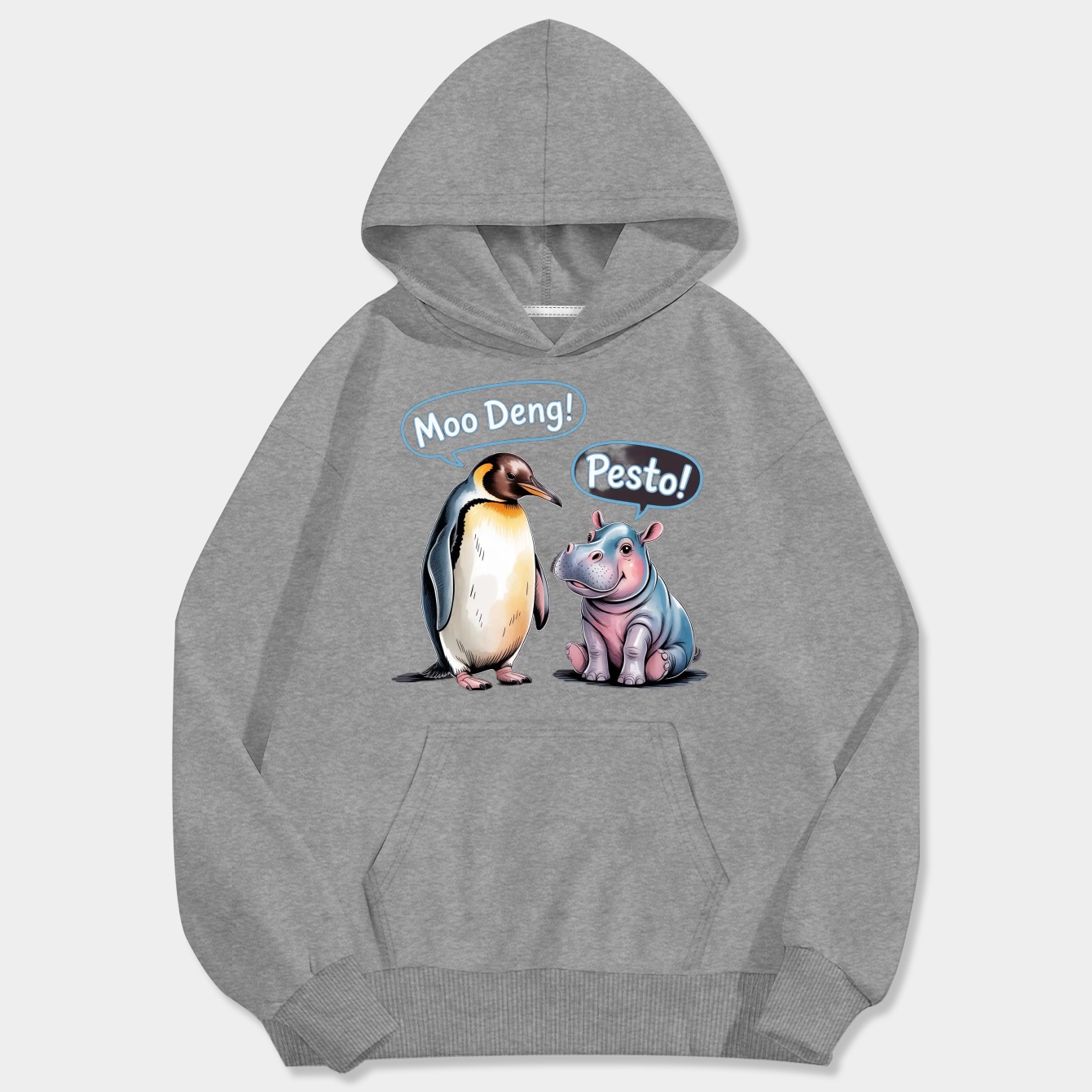 MOO-DENG Men's Big & Tall Hoodie