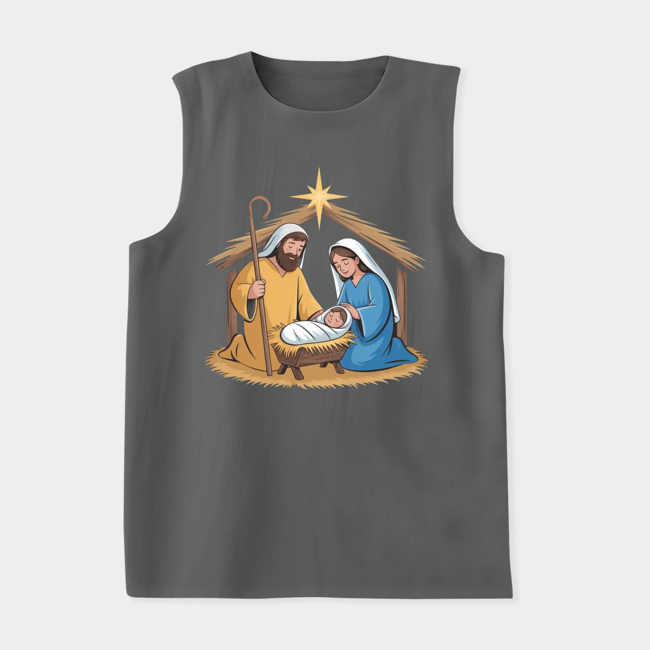 Nativity Scene Concept Women's Soft Tank Top