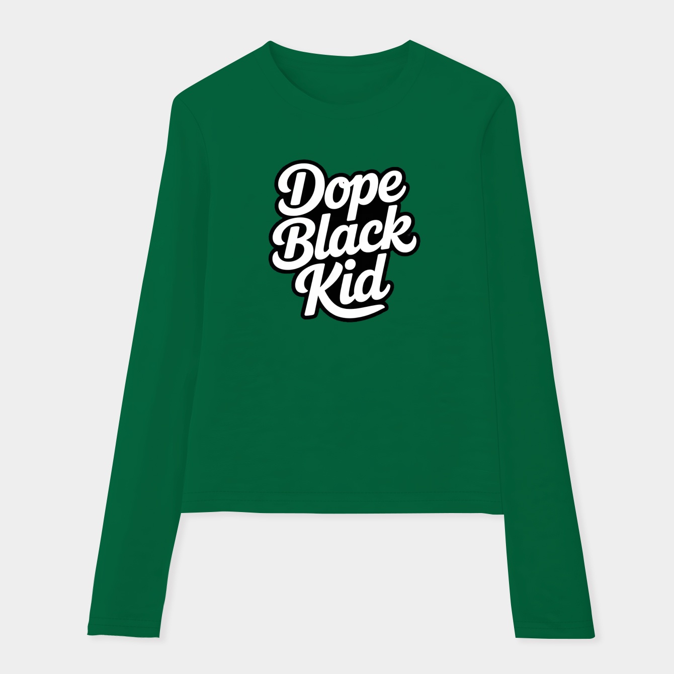 Dope Black Kid Women's Soft Long Sleeve T-Shirt