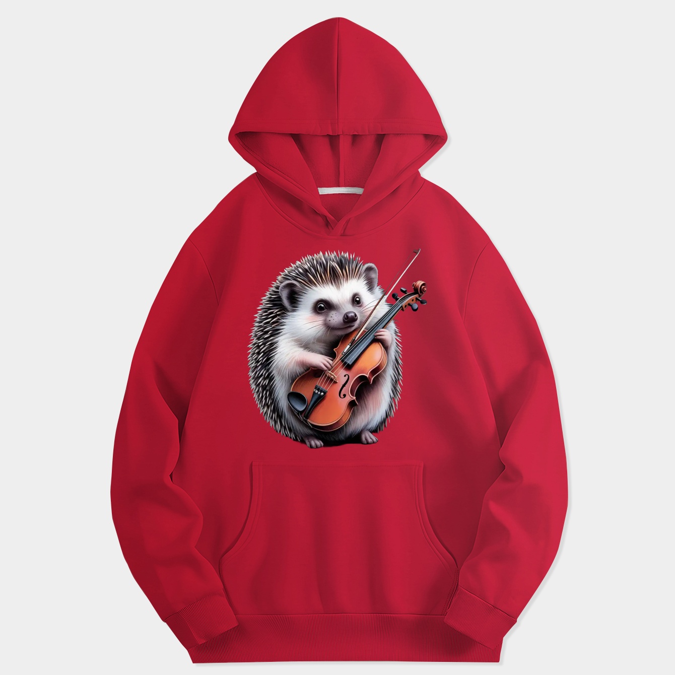 Hedgehog violin player Women's Hoodie
