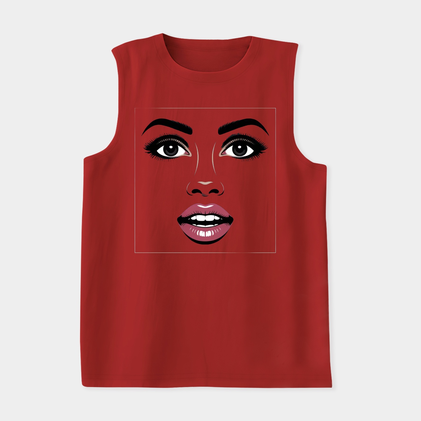 Lady Face Women's Soft Tank Top