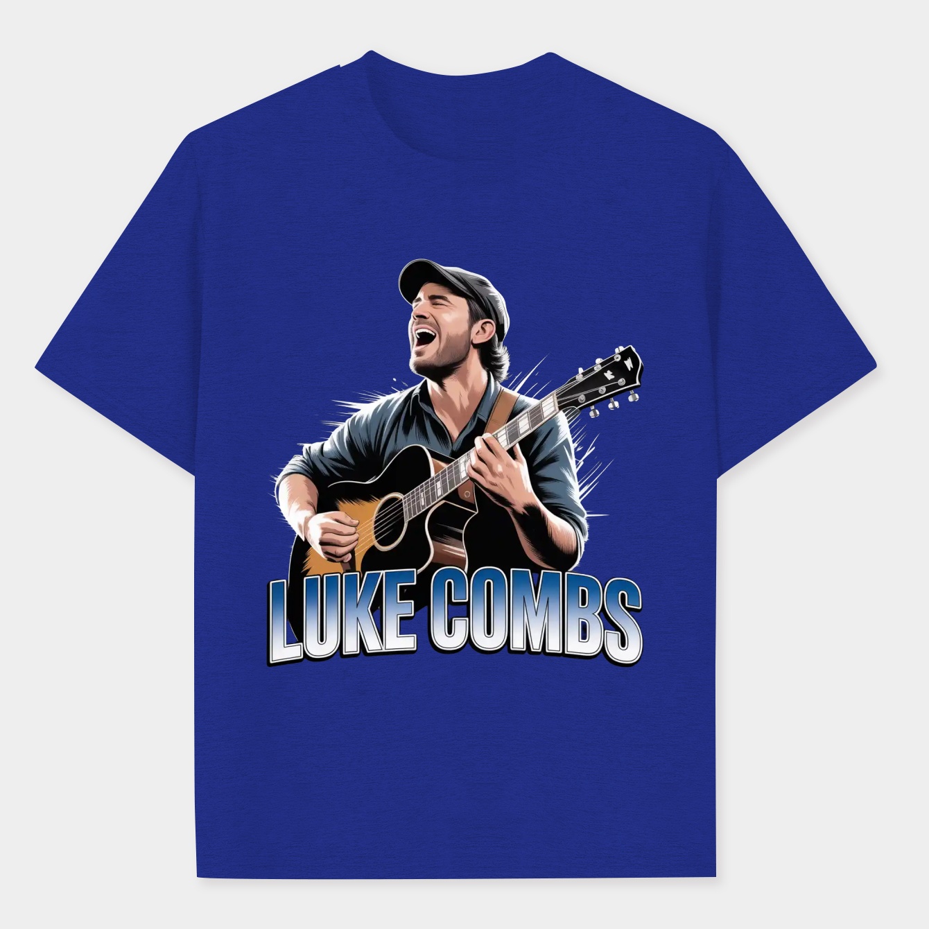 Luke Combs Portrait Men's Performance Athletic T-Shirt
