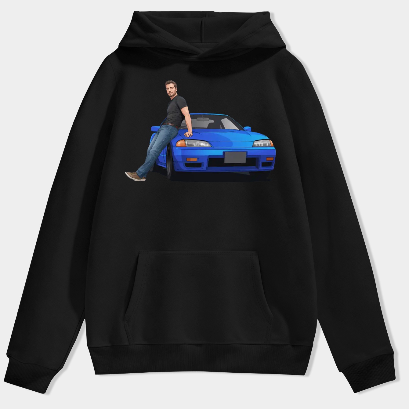 paul walker skyline Men's Hoodie