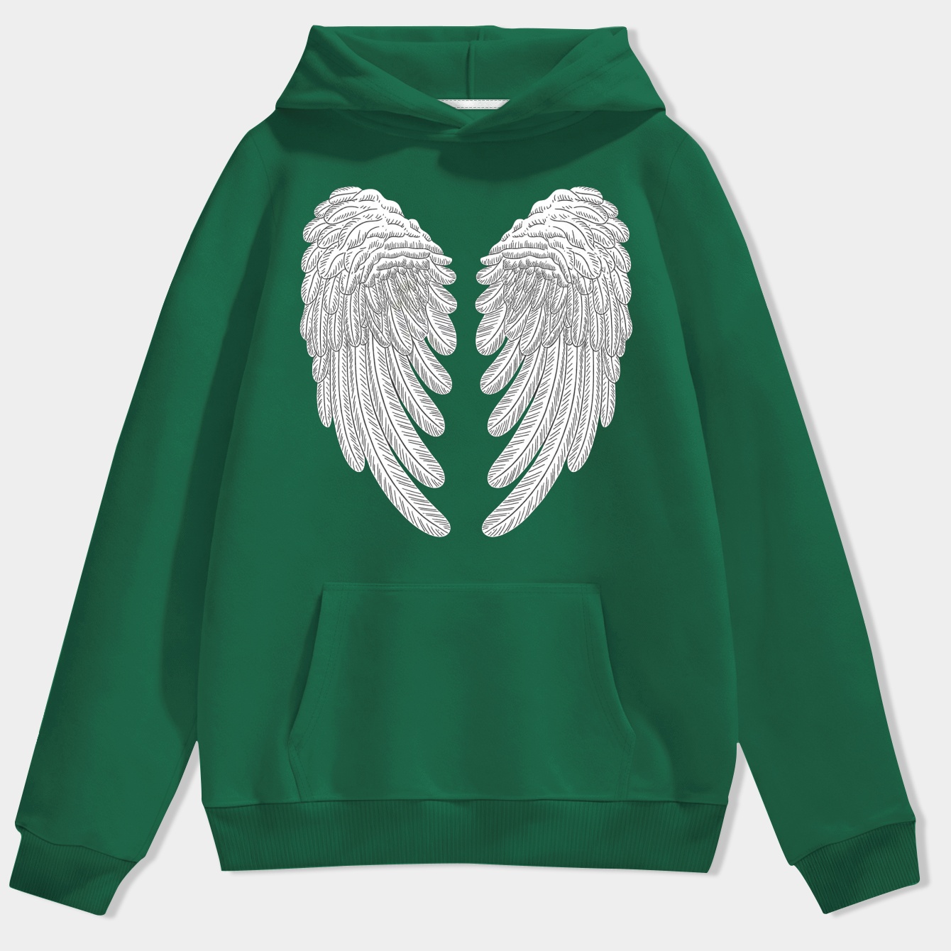 Dixon Wings Feathered Design Men's Hoodie