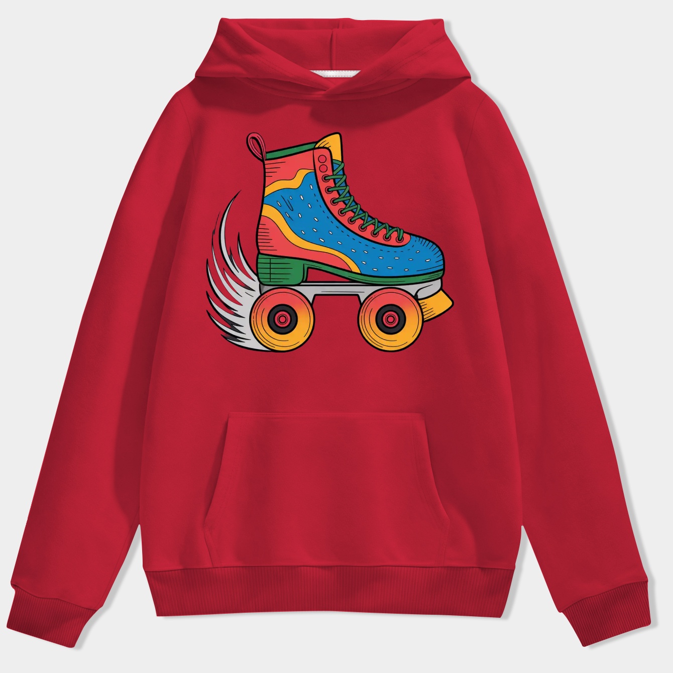 Roller Skate in Motion Men's Hoodie
