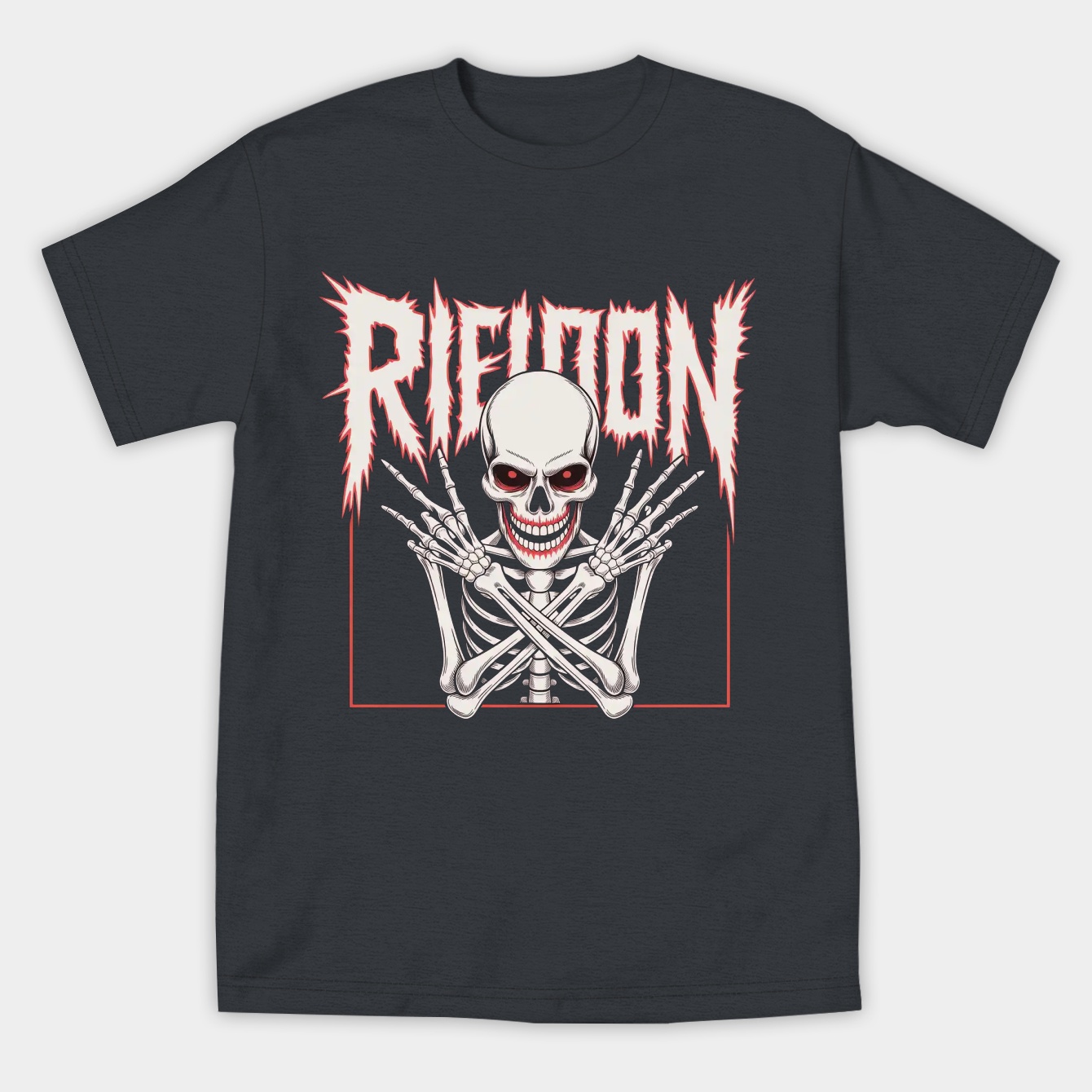 Miswitch Gothic Skeleton Design Women's Athletic Performance T-Shirt