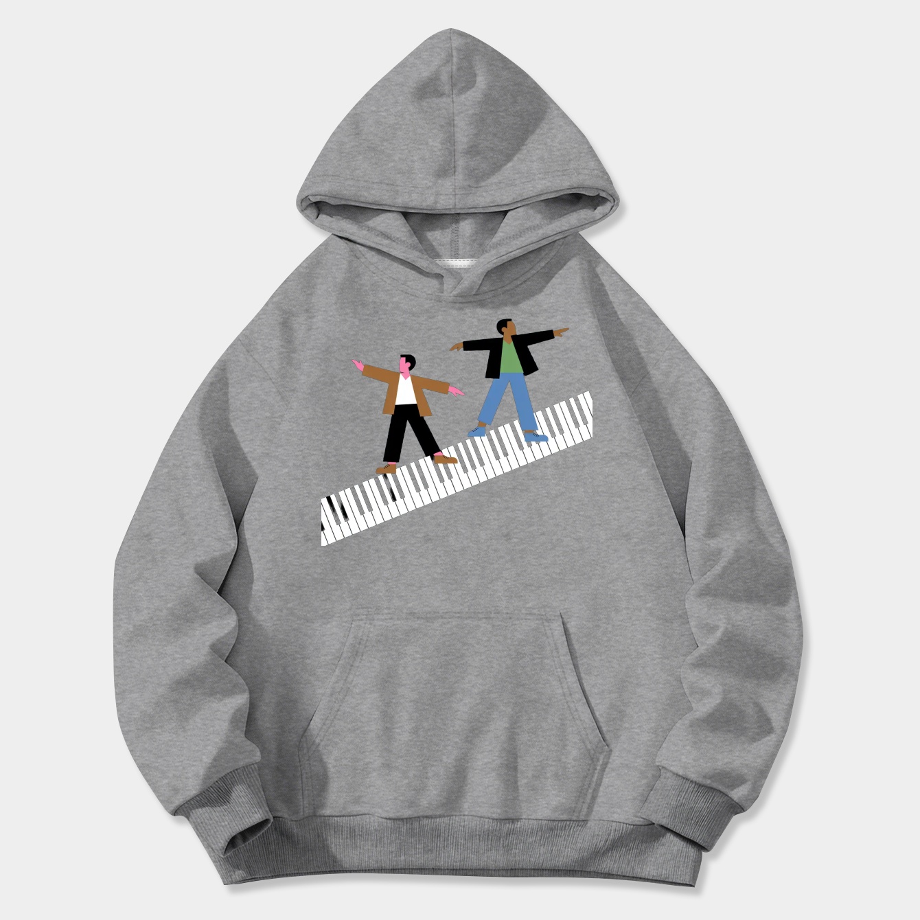 Big Piano Scene Women's Plus Size Hoodie