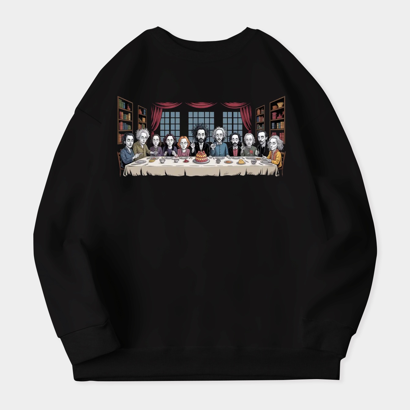 Tim Burton Crew: Last Supper Women's Plus Size Sweatshirt