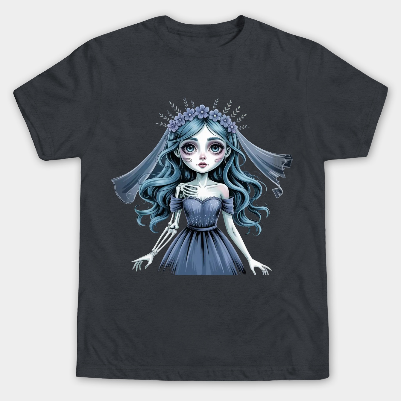 Emily The Corpse Bride Men's Big & Tall T-shirt