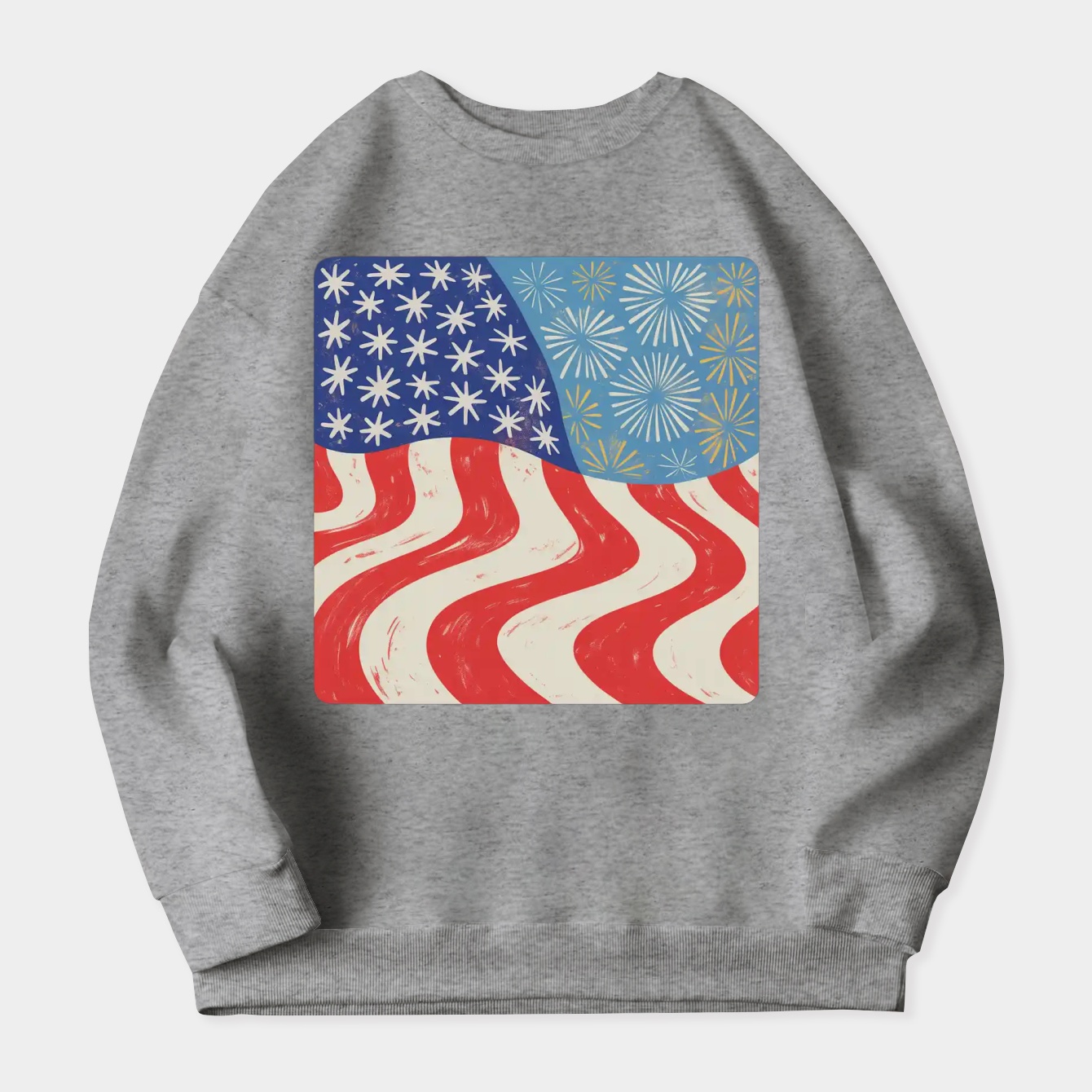 Freedom Waves Women's Crewneck Sweatshirt