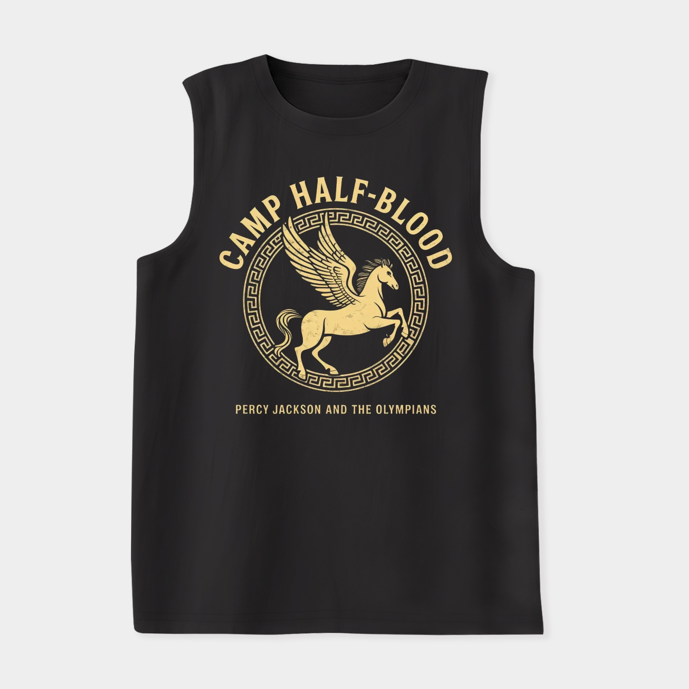 Percy Jackson And The Olympians Camp Half Blood Emblem Logo Mineral Wash Women's Soft Tank Top