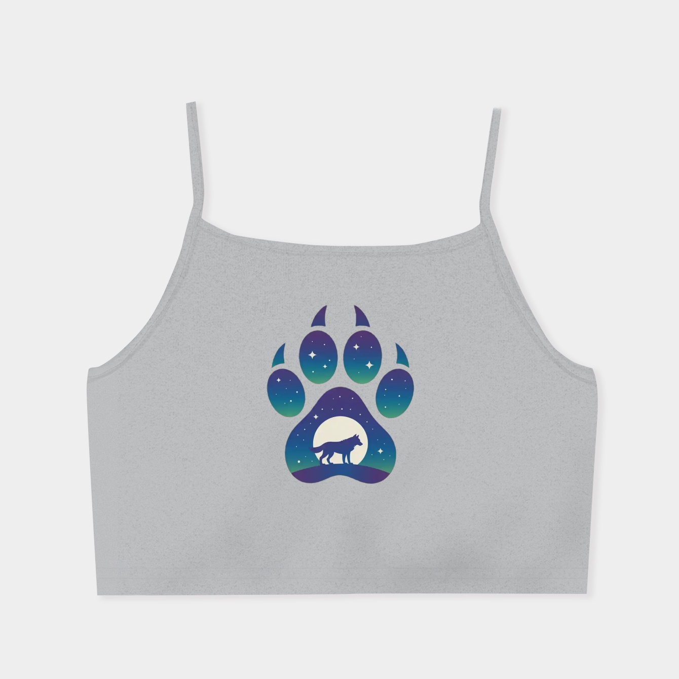 Lights Lone Wolf Women's  Spaghetti Strap Tank Top