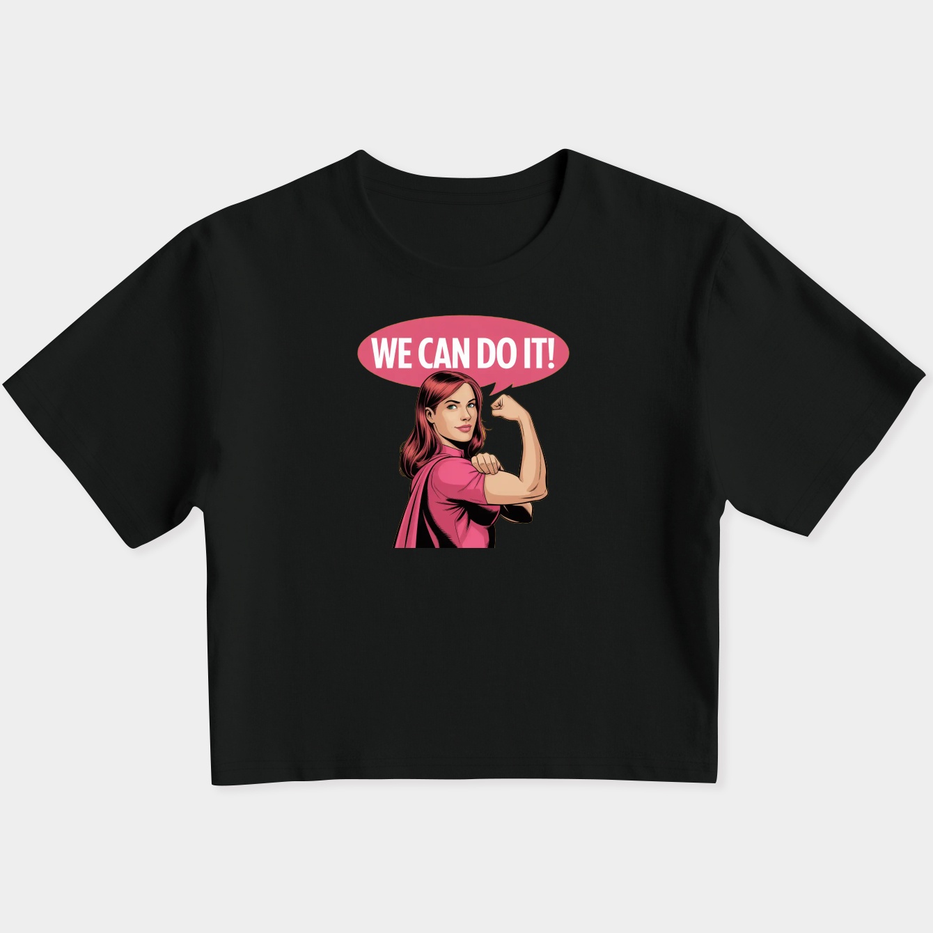 Atom Eve We Can Do It Women's Slim Fit Baby Tee