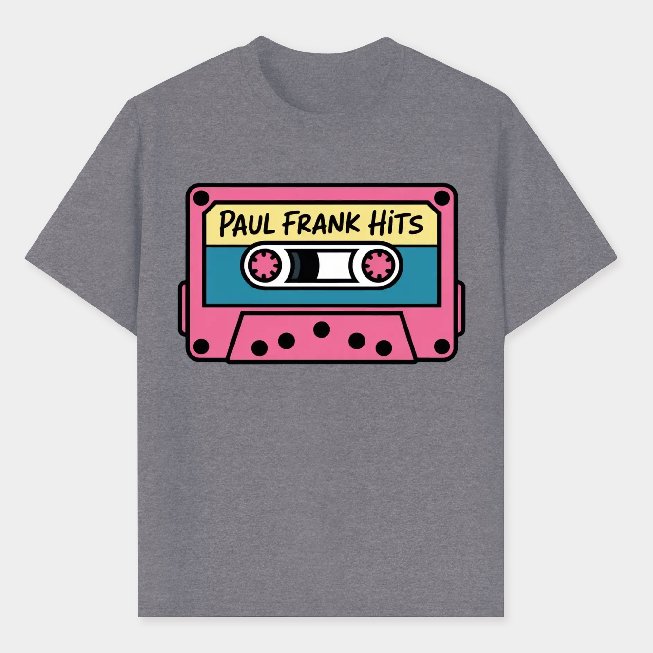 Paul Frank Pink Mix Tape Slides Men's T-Shirt