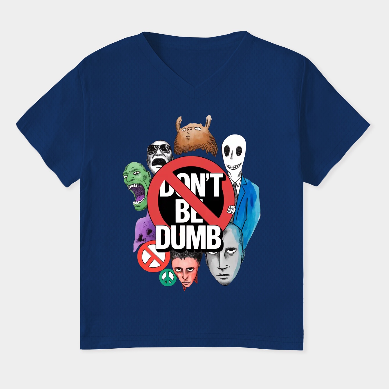 DON'T BE DUMP Women's Plus Size V-Neck T-Shirt