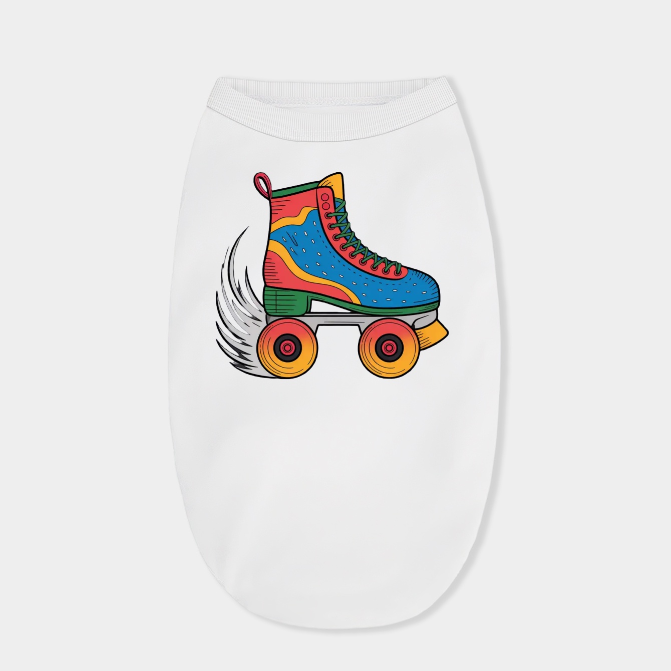 Roller Skate in Motion Dog Shirt