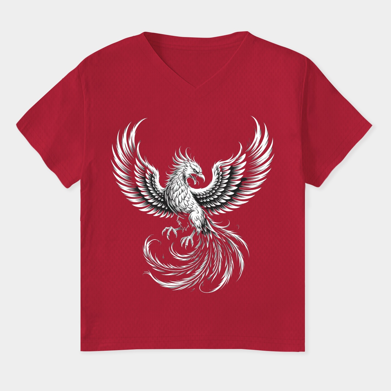 Invincible Phoenix Women's Plus Size V-Neck T-Shirt