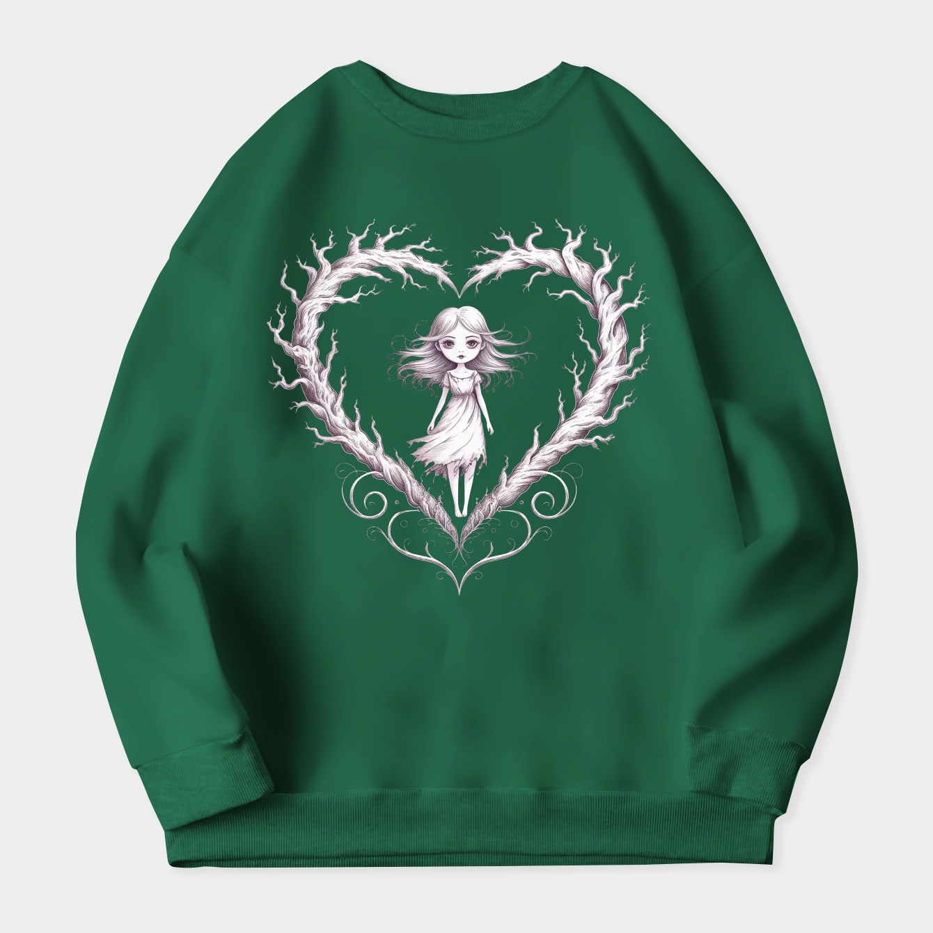 Corpse Bride Emily Forest Walk Women's Plus Size Sweatshirt