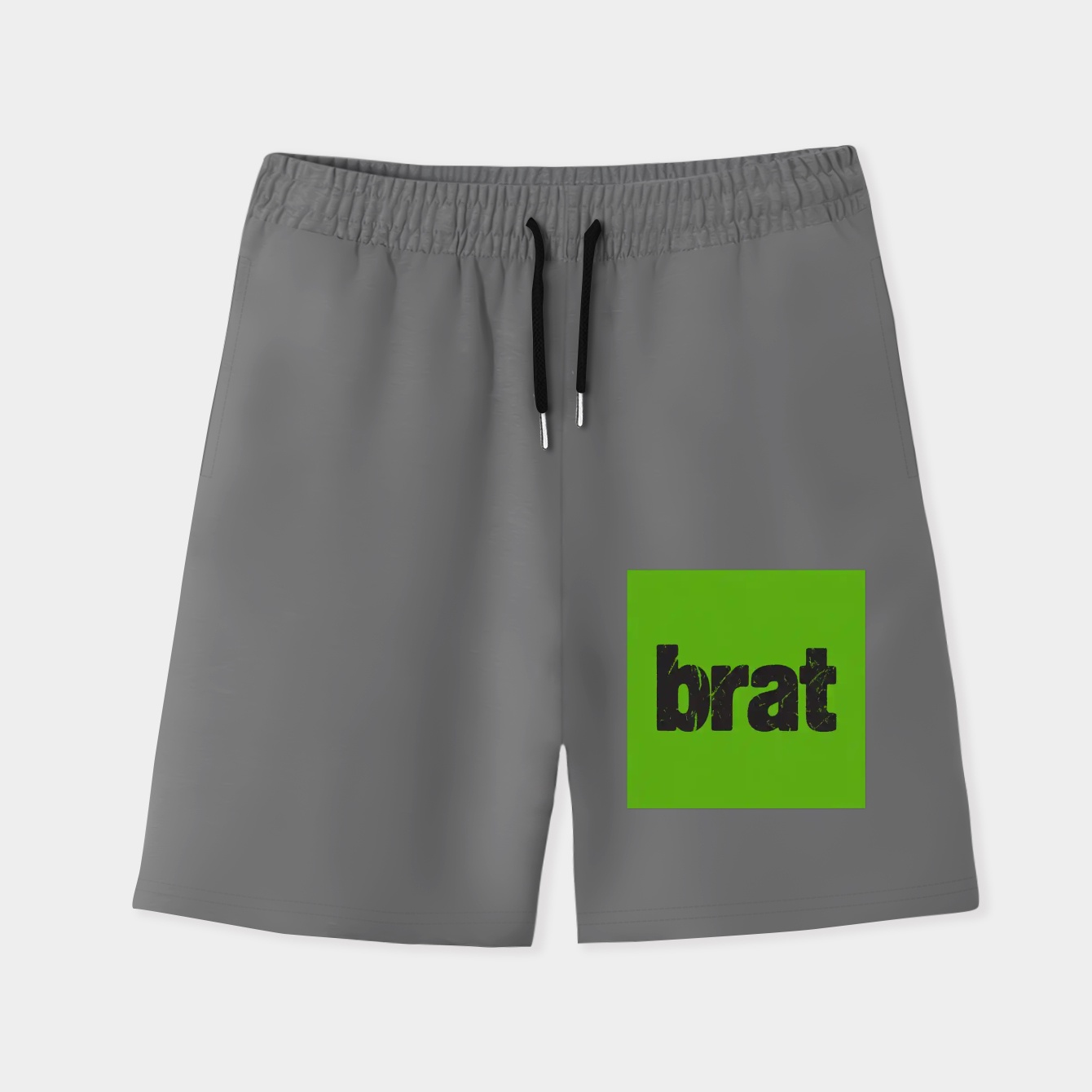 brat bold green square Men's Quick-Dry Athletic Shorts