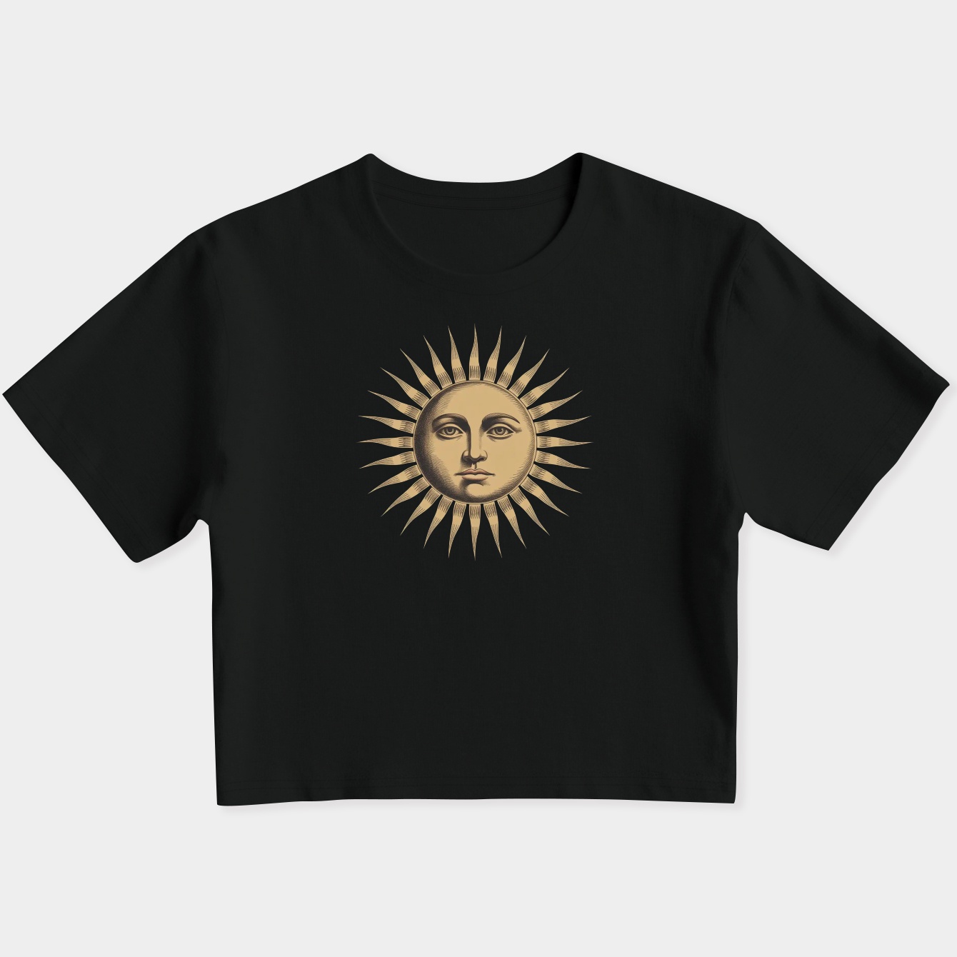 Sublime Sun Face Design Women's Slim Fit Baby Tee