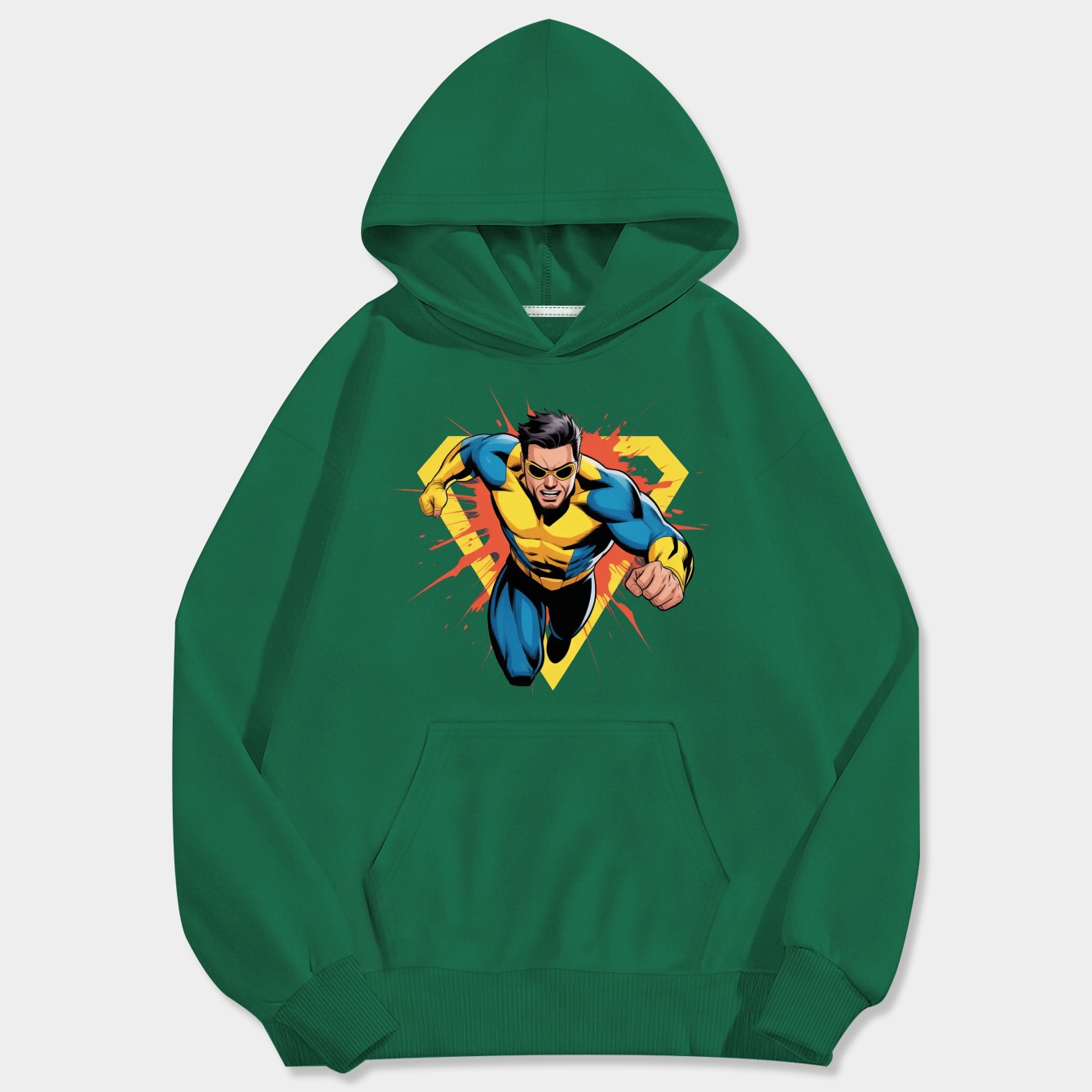 indestructible Super Hero Men's Big & Tall Hoodie