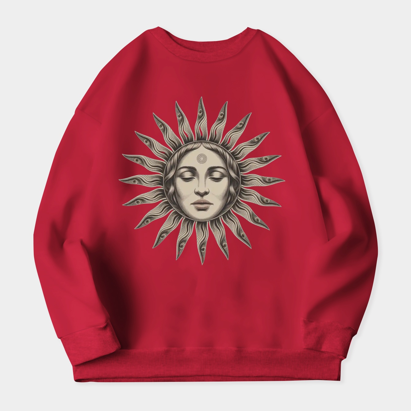 sublime celestial sun face Women's Plus Size Sweatshirt