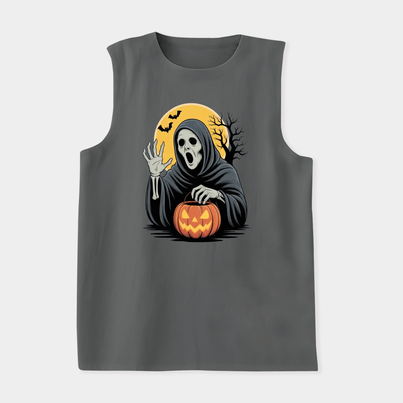 Spooky Lantern Ghost Pumpkin Moon Halloween