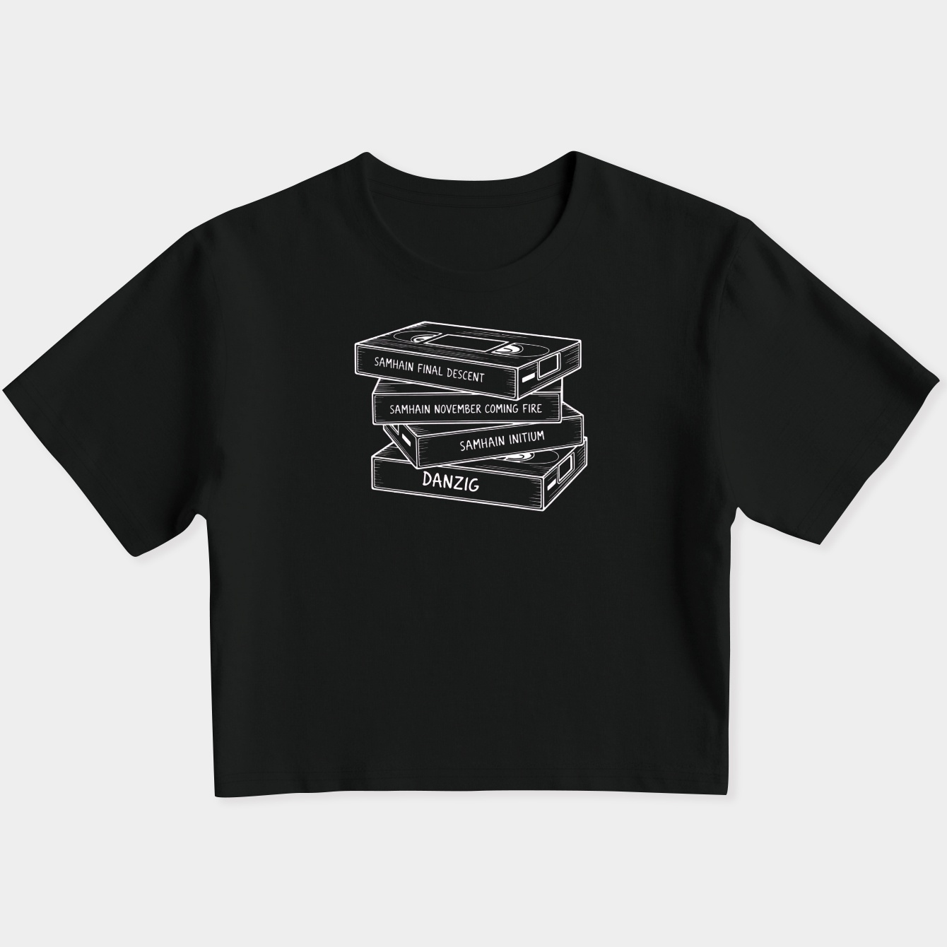 80’s All Hallows Stack Women's Slim Fit Baby Tee