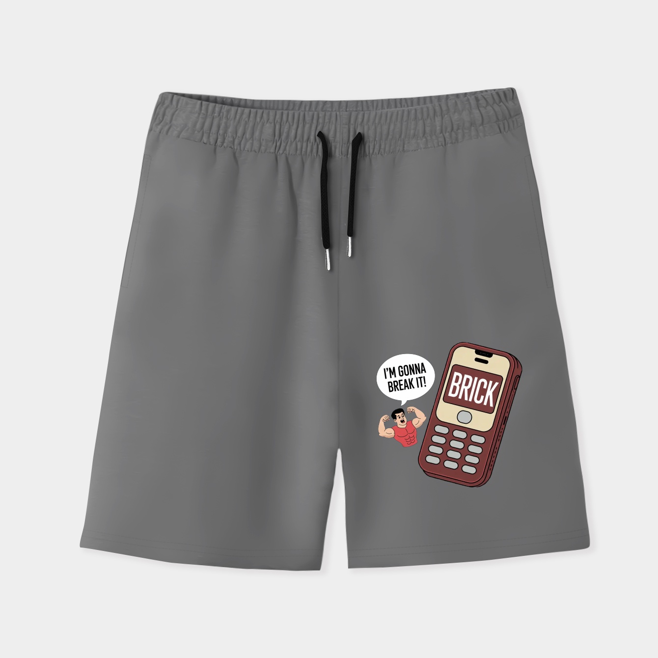 Invincible Brick Men's Quick-Dry Athletic Shorts