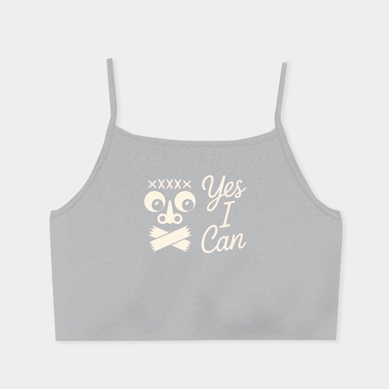 tap face Women's  Spaghetti Strap Tank Top