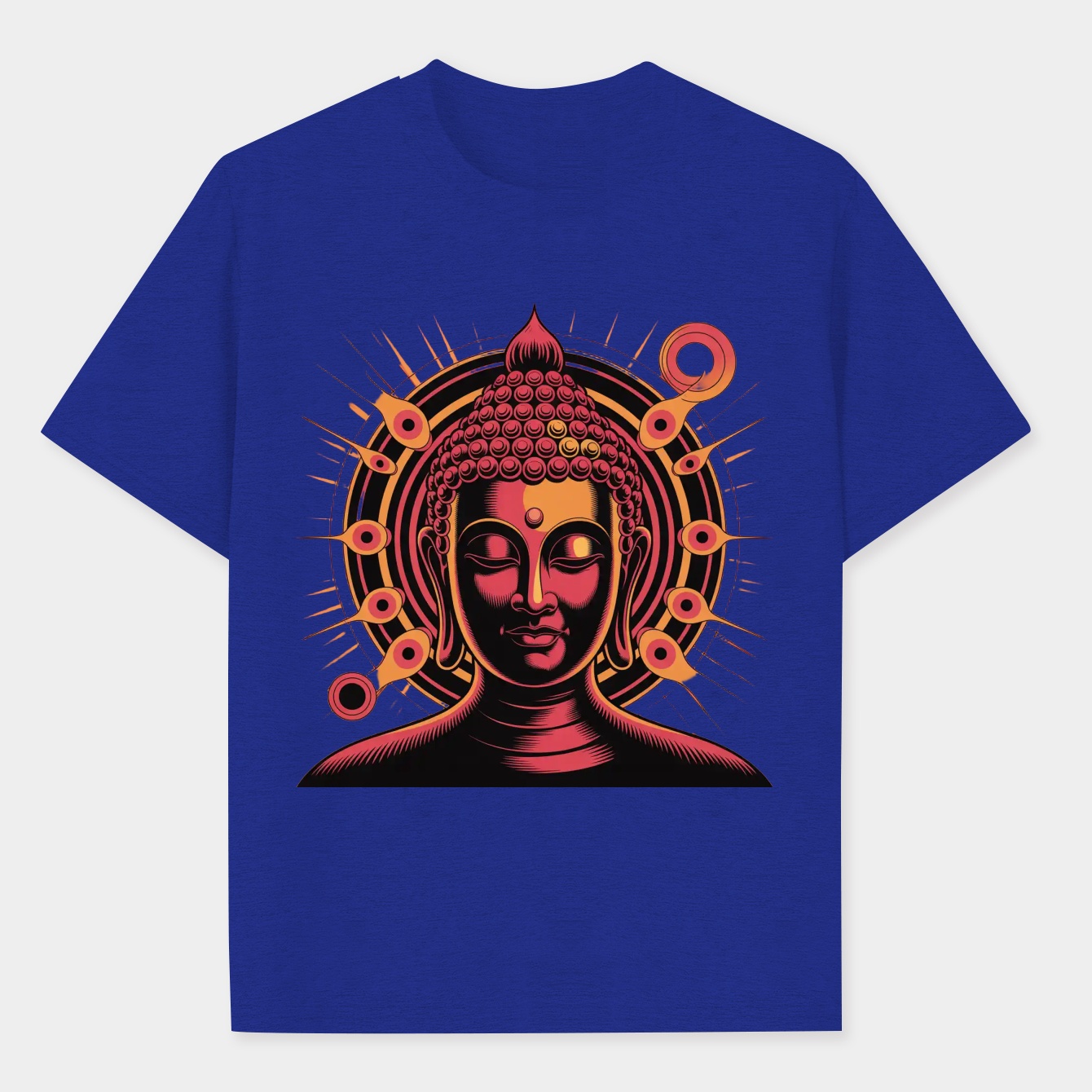 Psychedelic Surreal Buddha Men's Performance Athletic T-Shirt