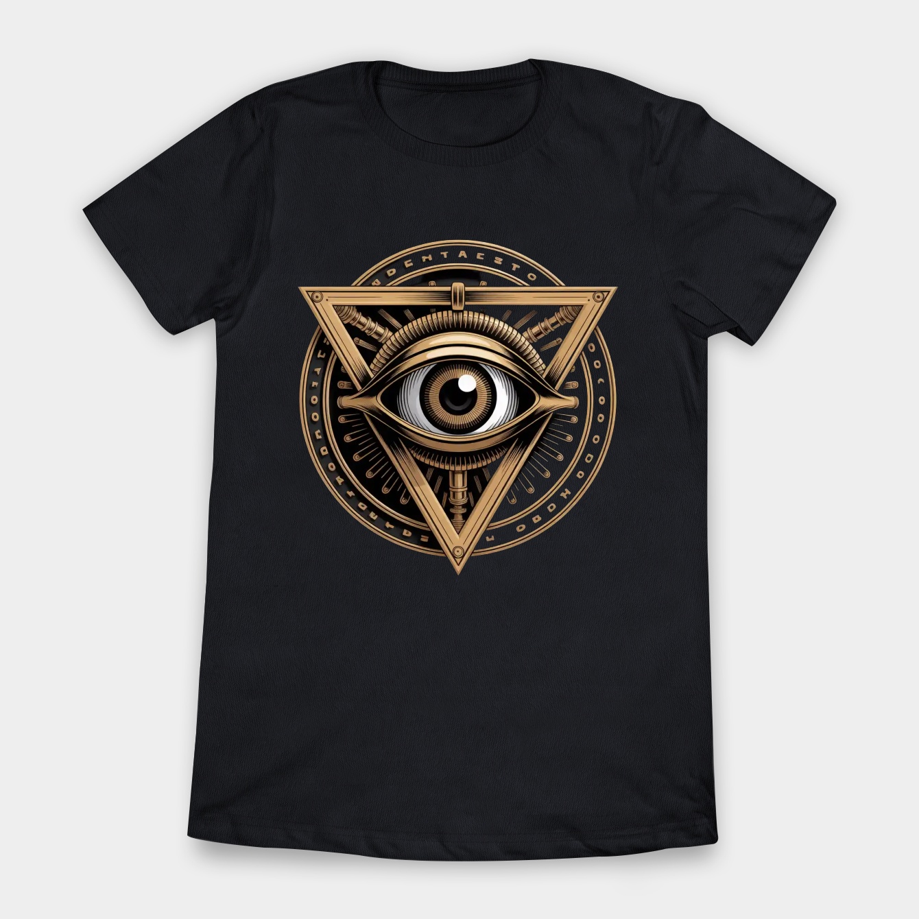 surreal mechanical eye emblem