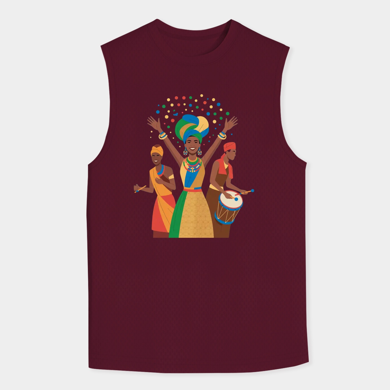 Joyful African celebration scene