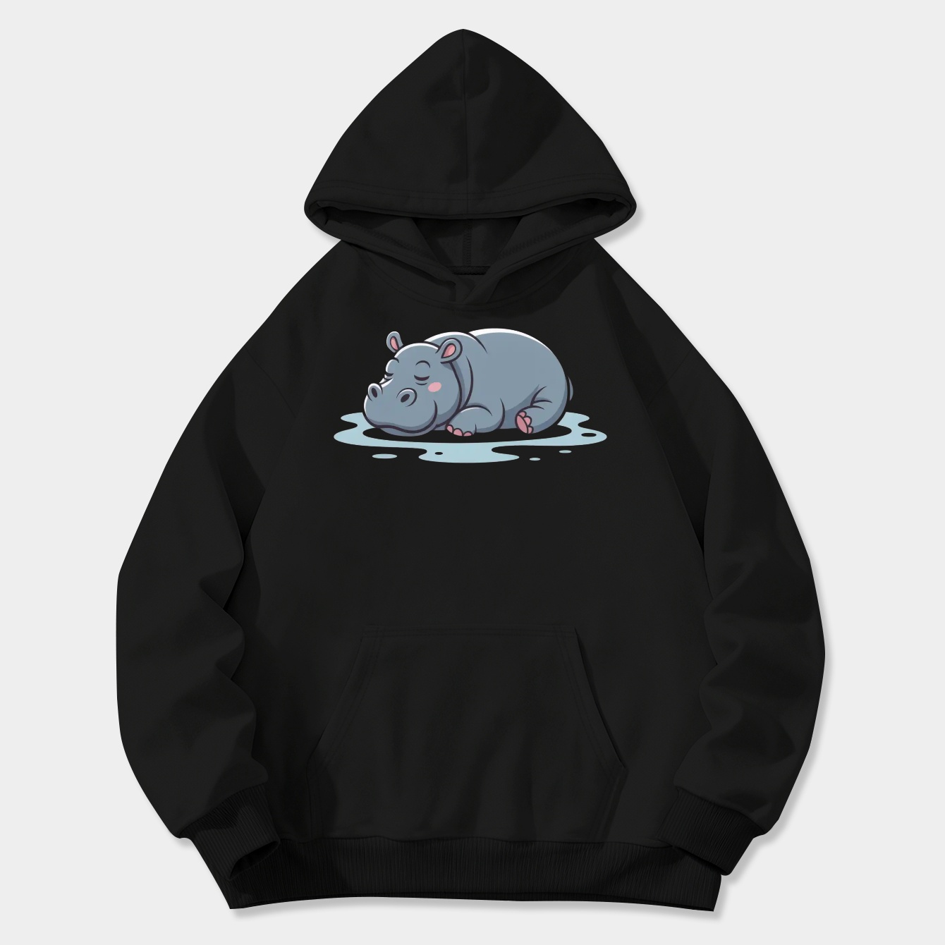 Moo Deng & sleeping Women's Plus Size Hoodie