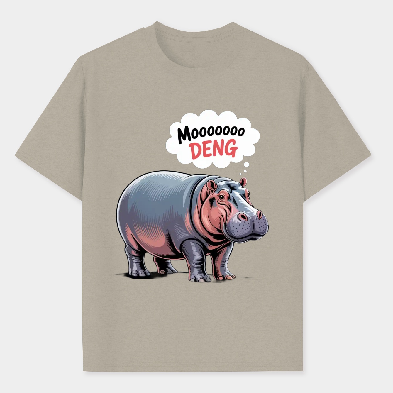 Moo Deng Men's Performance Athletic T-Shirt