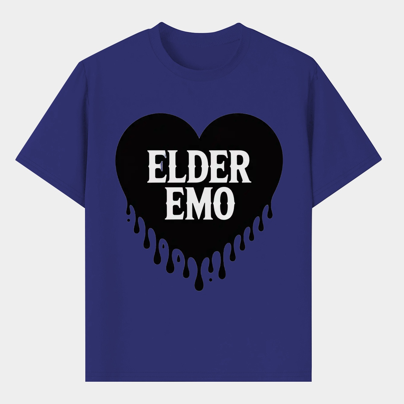 Elder Emo Heart Drip Men's T-Shirt