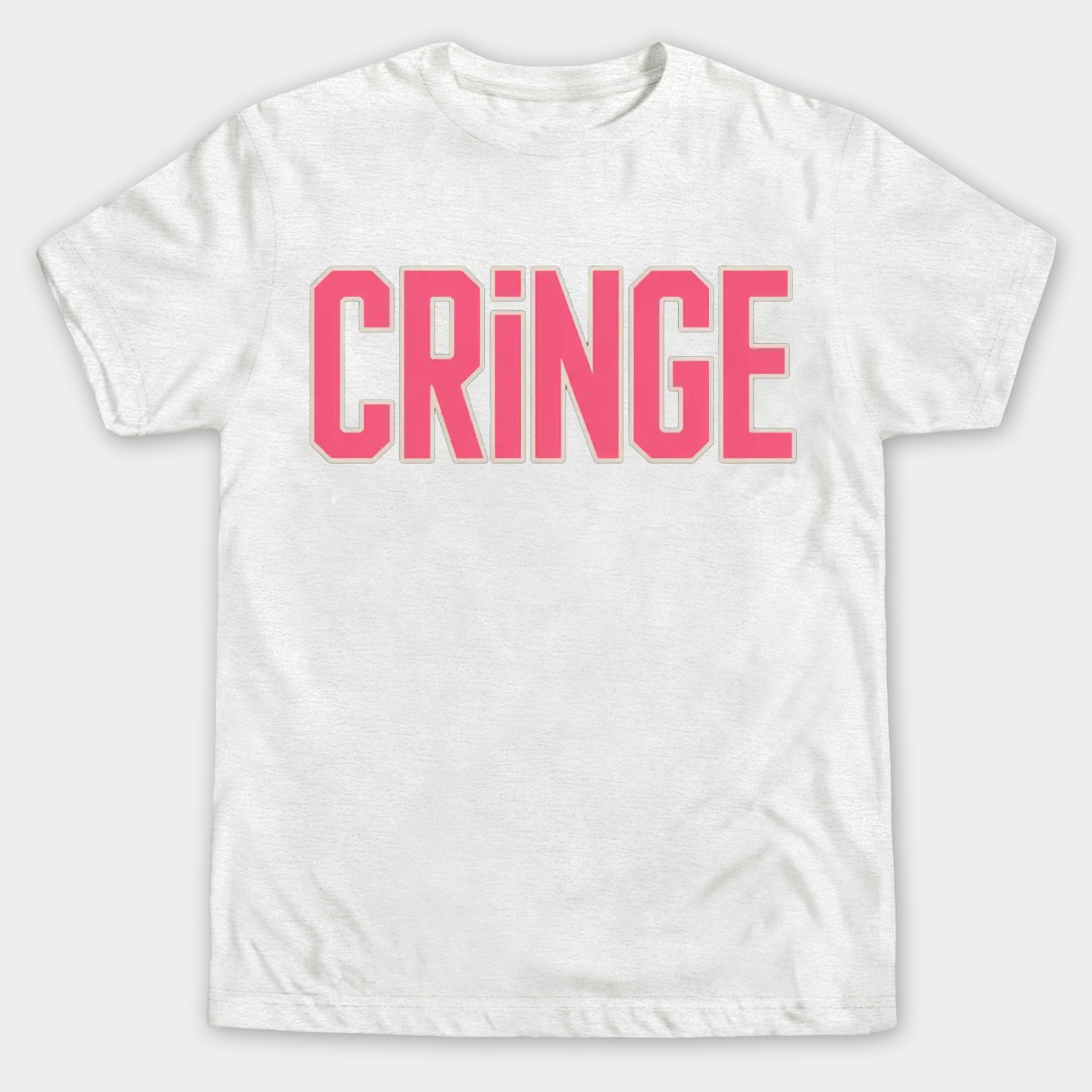 CRINGE Bold Retro Text Men's Big & Tall T-shirt